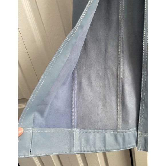 Alice McCall Blue Leather Skirt, size 8UK/4US - Picture 13 of 13
